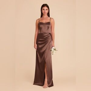 Birdy Grey Strapless Brown Dress